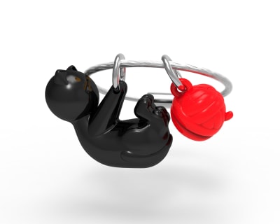 Metalmorphose® Llavero Vectorbox - Gato y lana1