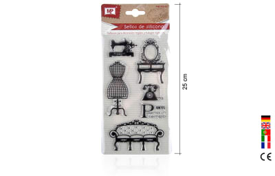 Set De Timbres De Silicona P/Scrapbooking #42 Costurado1