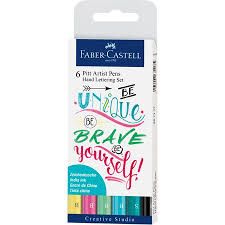 Plumones Set de lettering x6 tonos pasteles1