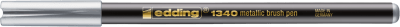Marcador punta pincel Edding-1340 Plata