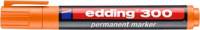 Marcador permanente edding E-300 Naranjo1