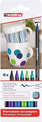 Set 6 Marcadores Porcelana Edding E-4200 Frio1