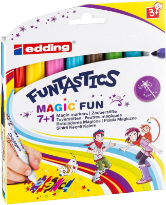 Set 8 Marcador infantil de fibra Edding E-13 FUNTASTICS MAGIC FUN