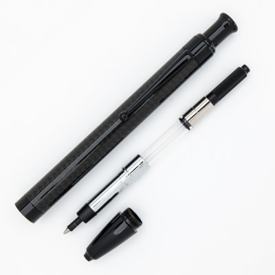 Bolígrafo Monteverde Engage One-Touch Inkball Black Carbon Fiber, Punta Media1