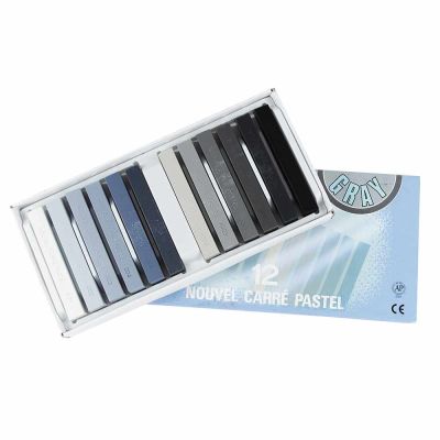 Pastel Seco Nouvel Carre, set 12 barras de Tonalidades Grises2