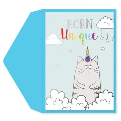 Tarjeta con Sobre Cumpleaños Gato Marca Graphique1