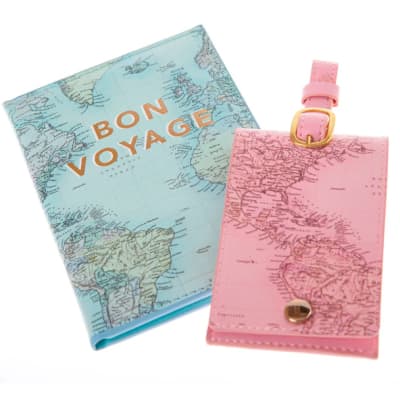 Set Portapasaporte y Etiqueta - Mapa1