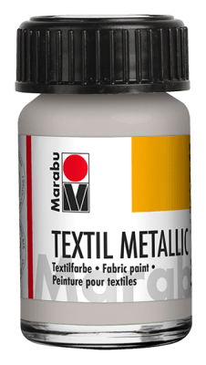 Marabu Textil metalizado, plateado 782, 15 ml1