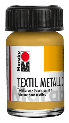 Marabu Textil metalizado, Dorado 784, 15 ml1