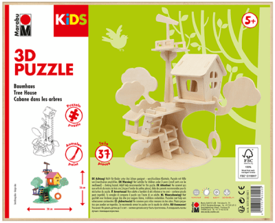 Marabu KiDS Puzzle 3D - Tree House1