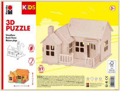 Marabu KiDS Puzzle 3D - Beach House1