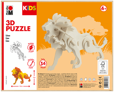 Marabu KiDS Puzzle 3D - Lion1