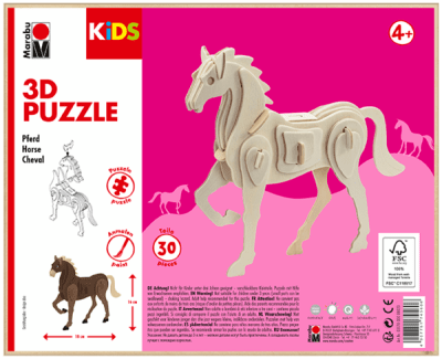 Marabu KiDS Puzzle 3D - Horse1