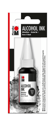 Marabu Tinta permanente base Alcohol, black 073, 20 ml1