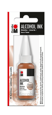 Marabu Tinta permanente base Alcohol, metallic-bronze 789, 20 ml1