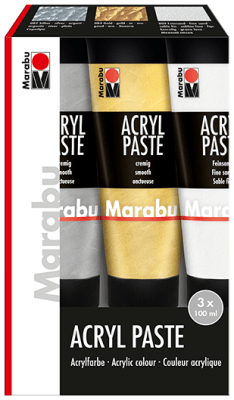 Marabu Pintura Acrylic metalizados 3u. x 100 ml1