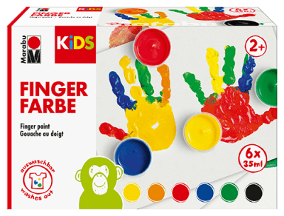 Marabu Kids set 6 u. pinta con los dedos 35 ml1