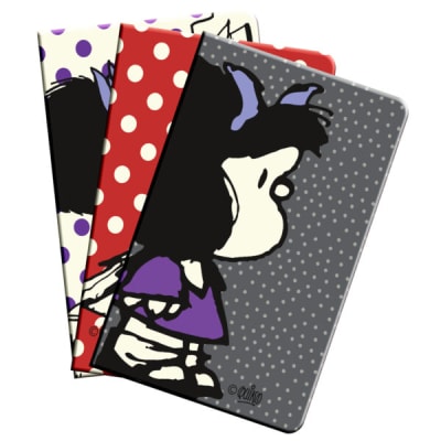 Set Mini Libretas Tapa Blanda Mafalda1