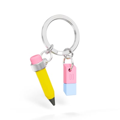 Llavero Metalmorphose Profe Lápiz y Goma1