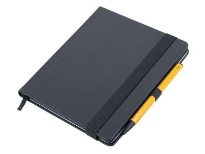 Bloc de notas TROIKA  BLACK SLIMPAD A5 lapiz Amarillo