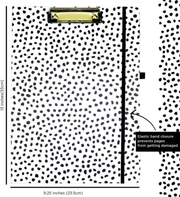 Portafolio con Clip Y De Puntitos Negros5