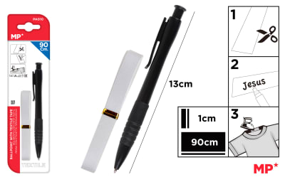 Boligrafo De Tinta Para Tela y Cinta Color Variado1