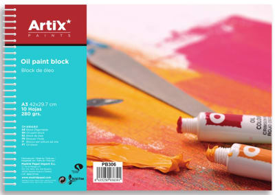 Block Para Oleo 29 x 42, 10 Hjs, 280 Gms A3 (MP)