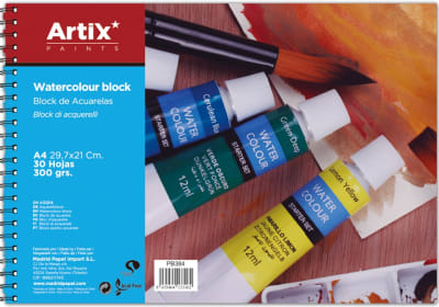 Croquera Acuarela 29,7 x 21, 30 hjs, 300 Grs A4 (MP)