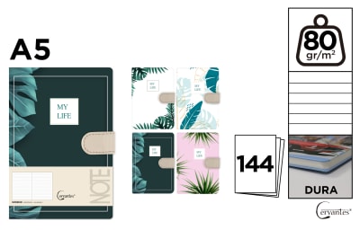 Cuaderno De Notas Diseños (11)  13.4 X 19 Cm (MP)1