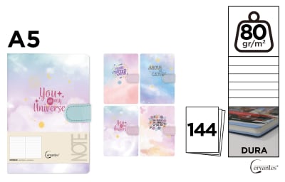 Cuaderno De Notas Diseños (24) 13.4 X 19 Cm (MP)1