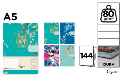 Cuaderno De Notas Happy 13.4 X 19 Cm (MP)1