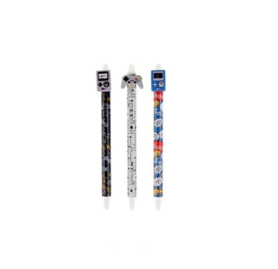 Bolígrafo Borrable de 0.5mm Diseño Gamer, Marca Madrid Papel1