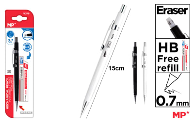 Portamina Metalico Clasico + Minas 0.7mm Color Surtido1