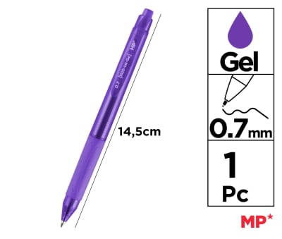 Bolígrafo Retráctil Tinta Gel Punta 0.7mm Madrid Papel1