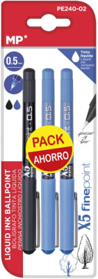 Set de 3 Boligrafo, grosor 0.5mm, Marca Madrid Papel1