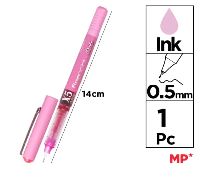 BoligrafoTinta Liquida Punta 0.5mm Madrid Papel Color Rosado1