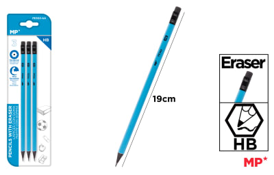 Set De Grafitos Hexagonal HB X 3Uds Color Celeste1