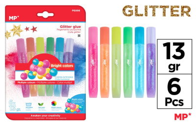 Pegamento De Claros Con Glitter Larga Duracion 6Uds X 13Grdo1