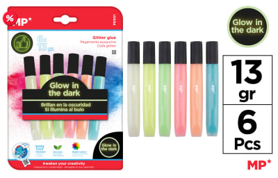 Pegamento Suaves Brillan En La Oscuridad 6Uds X 13Grdo1