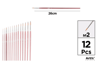 Pincel Sintetico Punta Redonda N° 2#1