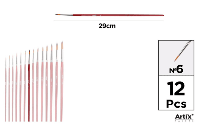 Pincel Sintetico Punta Redonda N° 6#1