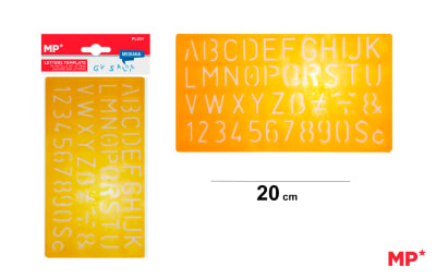 Plantilla De Letras 20Cm Color Variado1