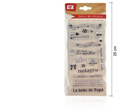 Set Timbres De Silicona P/Scrapbooking #62 Revelacion Niñado1