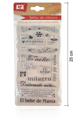 Set Timbres De Silicona P/Scrapbooking #64 Revelacion Niñodo1