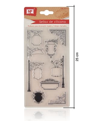 Set De Timbres De Silicona P/Scrapbooking #67 Avisos1