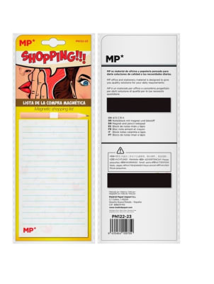 Block D Notas Magnético C/Lápiz Diseño Shopping Madrid Papel1