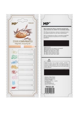 Block De Notas Magnético Diseño Pan trigo - Madrid Papel 1