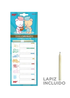Block De Notas Magnético Diseño Osos Marca Madrid Papel1