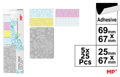 Set Notas Adhesivas Decoradas 67x23mm 25Uds1