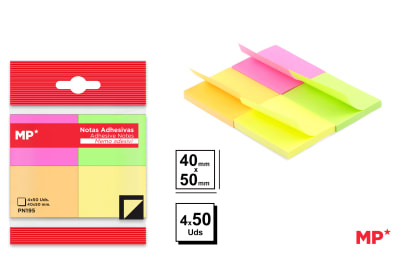 Set De Notas Adhesiva 40X50MM 4X50H Color Variado1